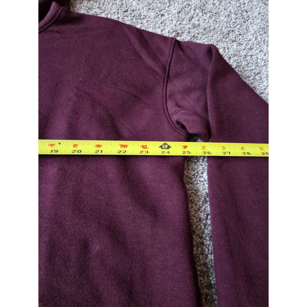Xersion Burgundy Maroon Cropped Fleece Pullover Hoodie - Women's Regular XXL - Picture 7 of 8